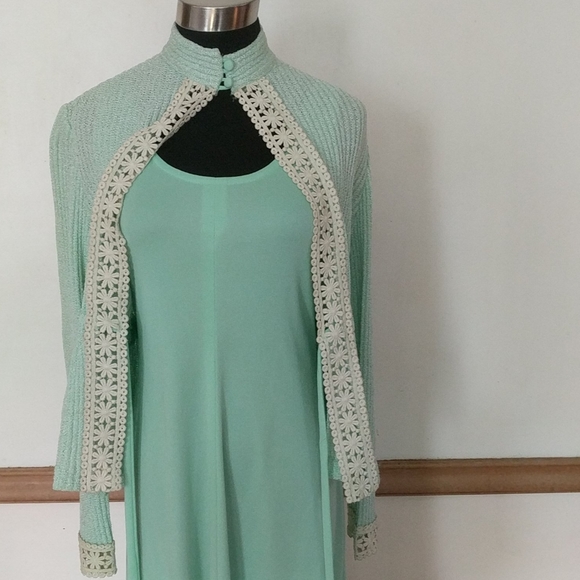 Fabulous Vintage 60s Evening Dress size 8 - Picture 8 of 14